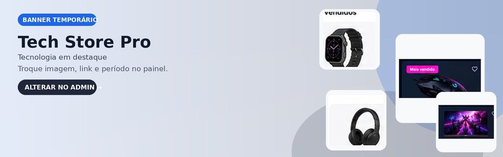 Banner de demonstração do template